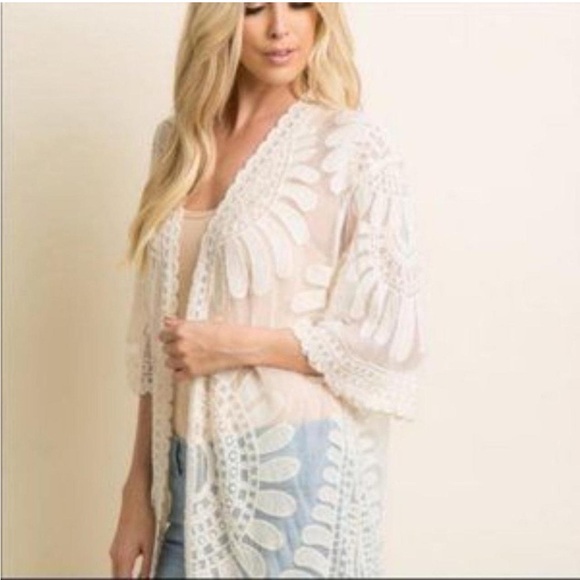 Rebellion Other - Rebellion Again Boho Sheer Kimono Duster, Size S